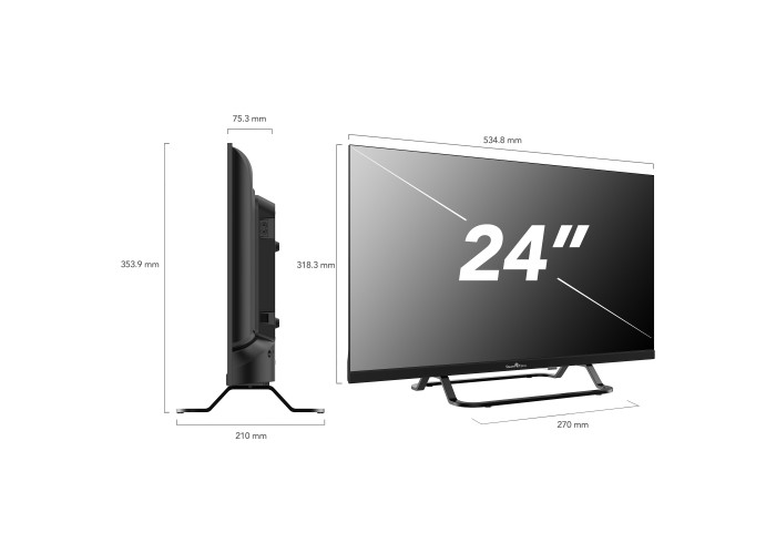 24" 2V HD LED VIDAA Smart TV