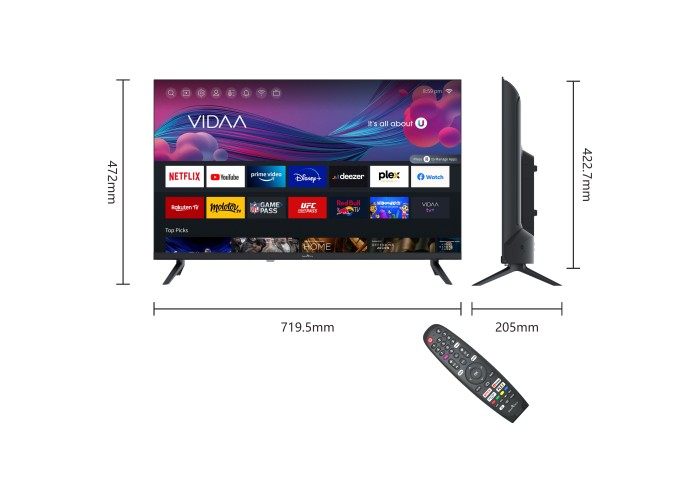 32" V1 HD LED VIDAA Smart TV